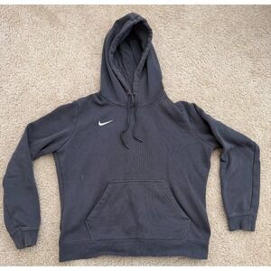 Dark Gray/Black Nike Hoodie Youth Large Y2K Active Wear